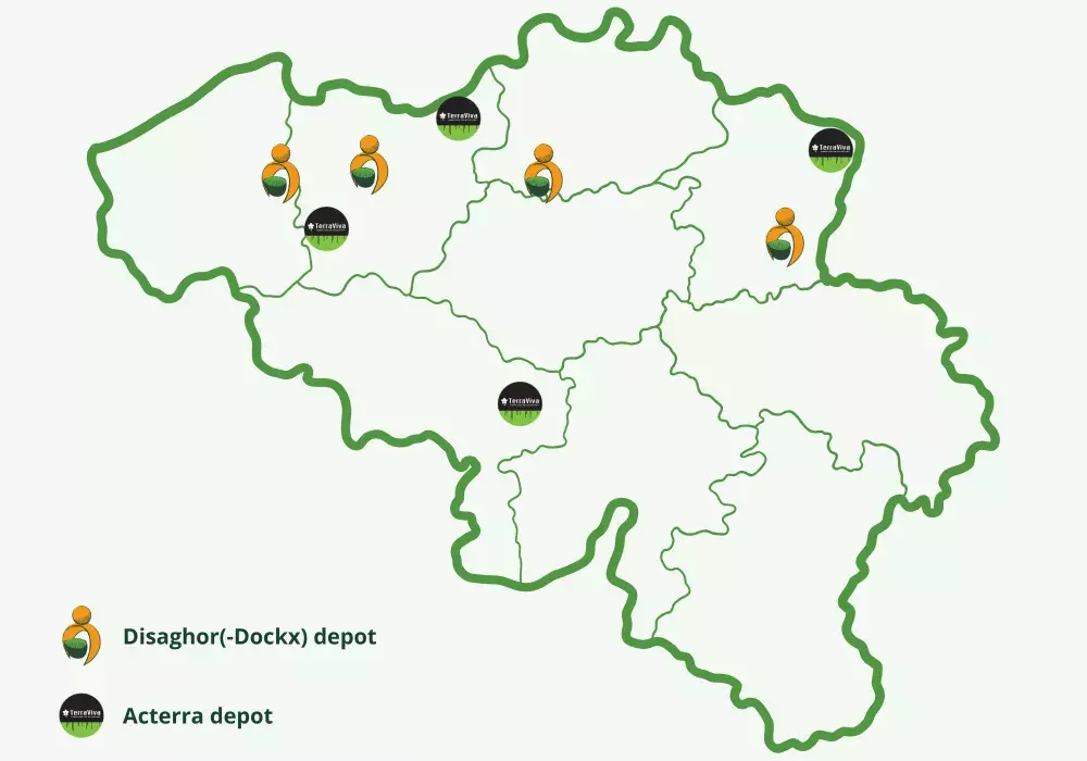 Disaghor(-Dockx) depot op de kaart
